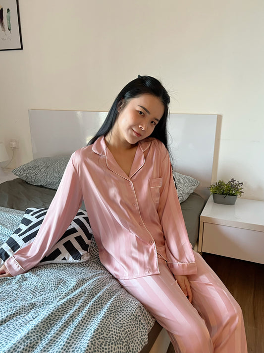 Cozy Collection : Long sleeve + long pants (Rose Pink)