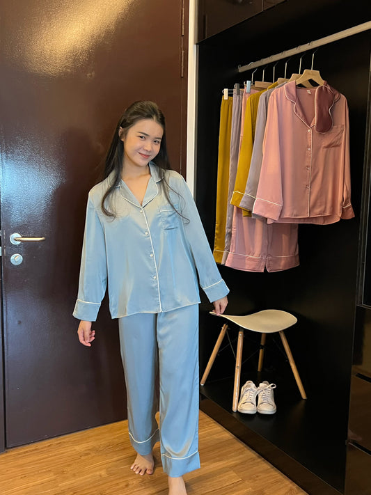 Blaire Collection : Long sleeve + long pants (Ocean Blue)