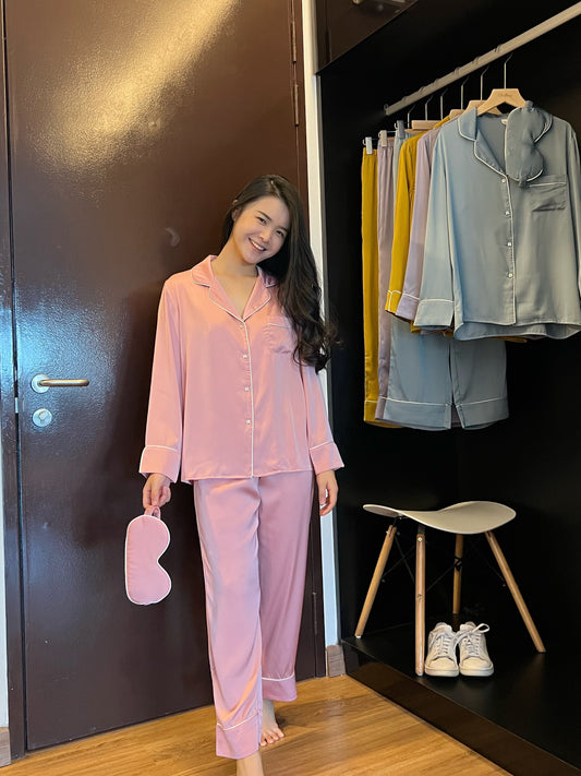 Blaire Collection : Long sleeve + long pants (Baby Pink)