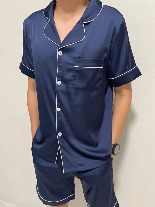 Eddie Collection : Short sleeve + short pants (Navy Blue)