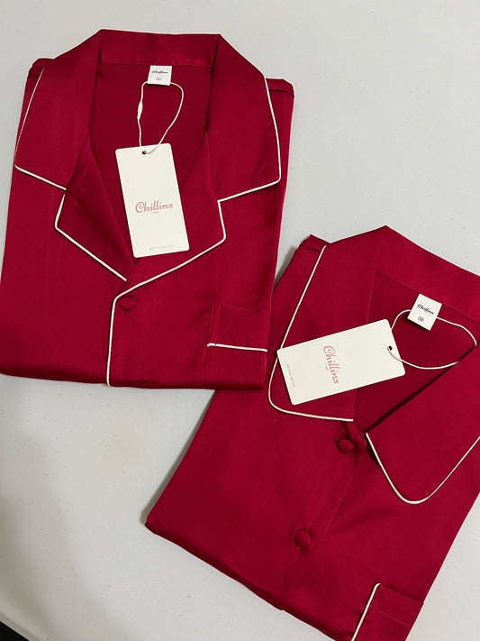 Love Story Collection : Long sleeve + long pants (Red)