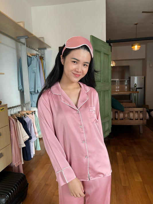 Blaire Collection : Long sleeve + long pants (Baby Pink)