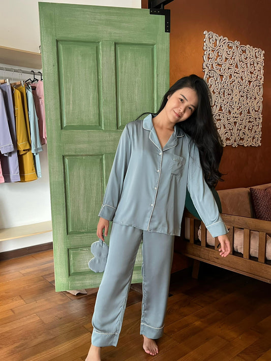 Blaire Collection : Long sleeve + long pants (Ocean Blue)