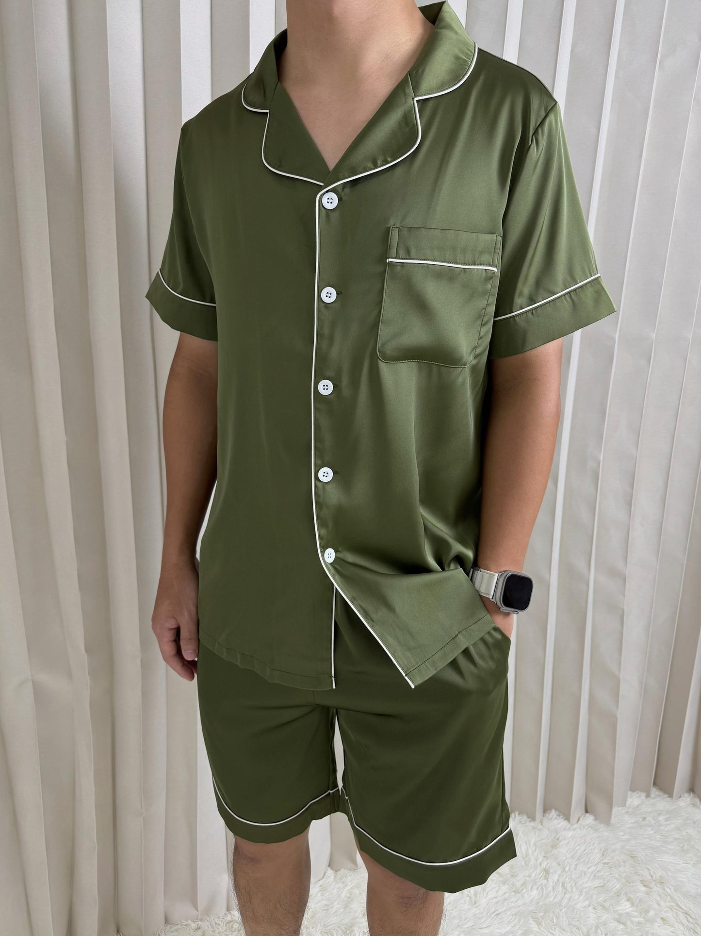 Eddie Collection : Short sleeve + short pants (Army Green) *Limited Edition*