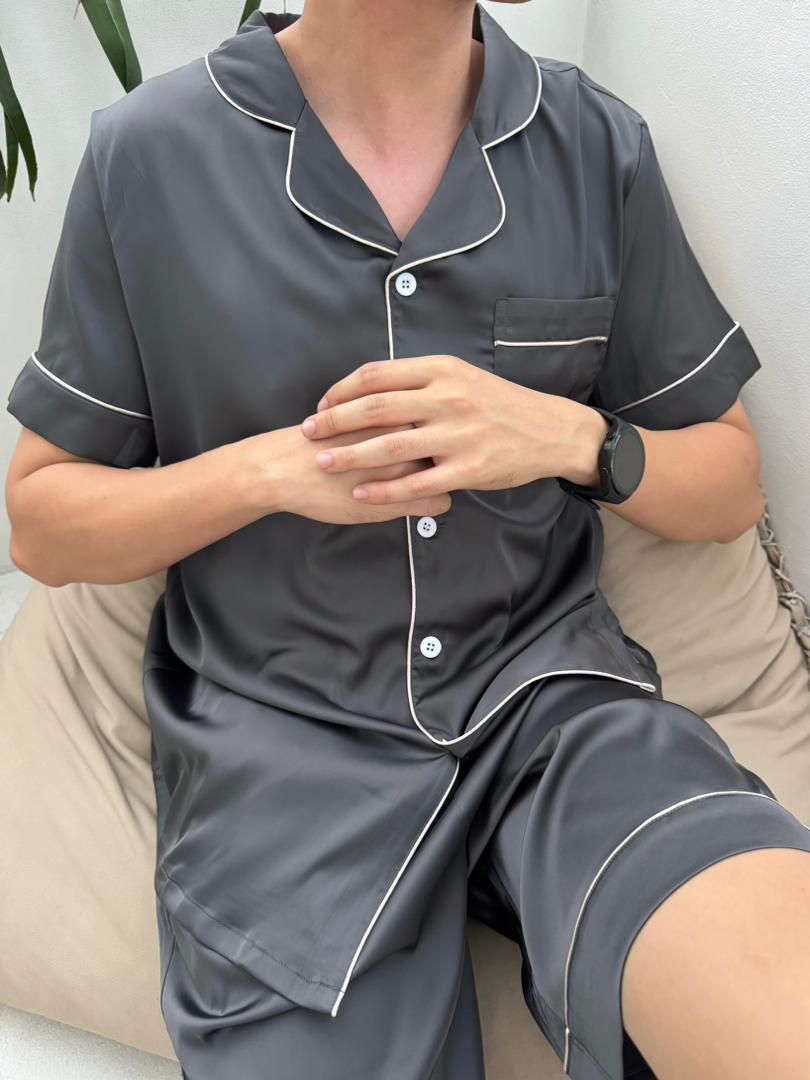 Eddie Collection : Short sleeve + short pants (Charcoal Grey *LIMITED*)