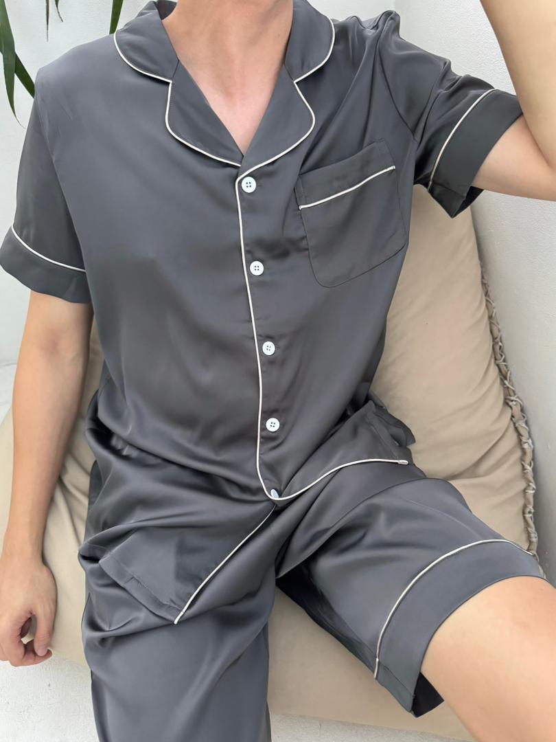 Eddie Collection : Short sleeve + short pants (Charcoal Grey *LIMITED*)