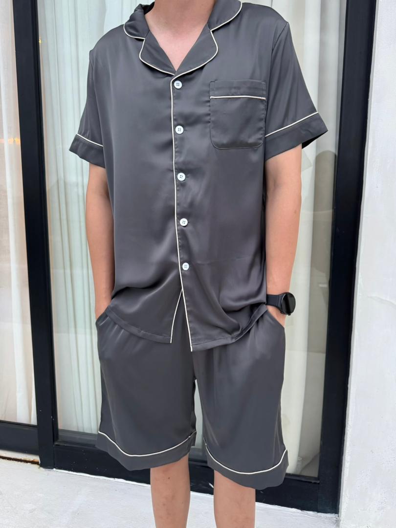 Eddie Collection : Short sleeve + short pants (Charcoal Grey *LIMITED*)