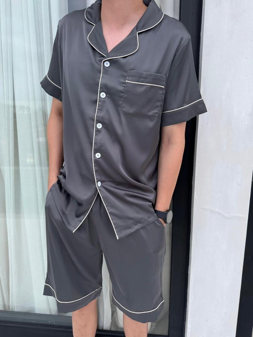 Eddie Collection : Short sleeve + short pants (Charcoal Grey *LIMITED*)