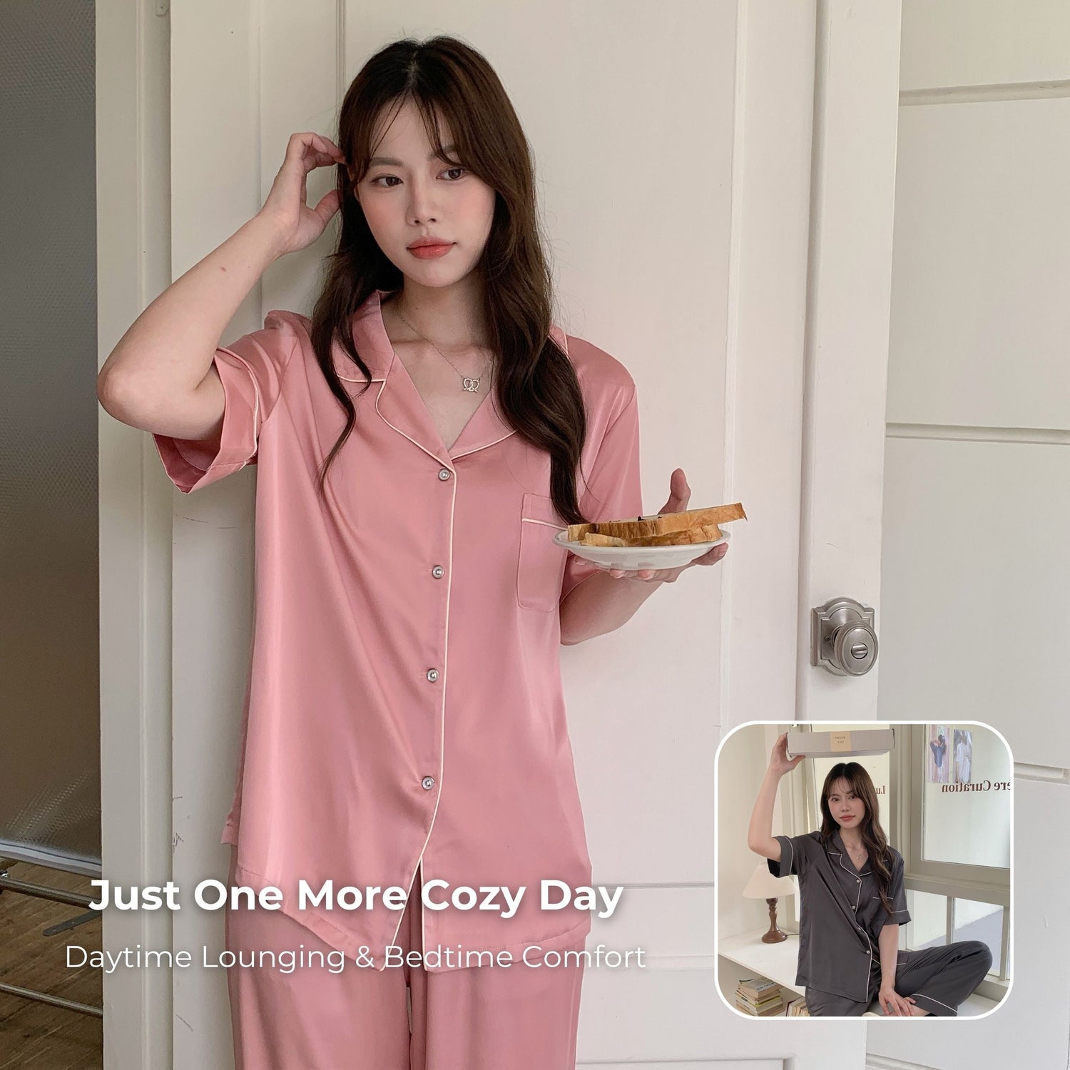 Women - Short Sleeve Long vPants