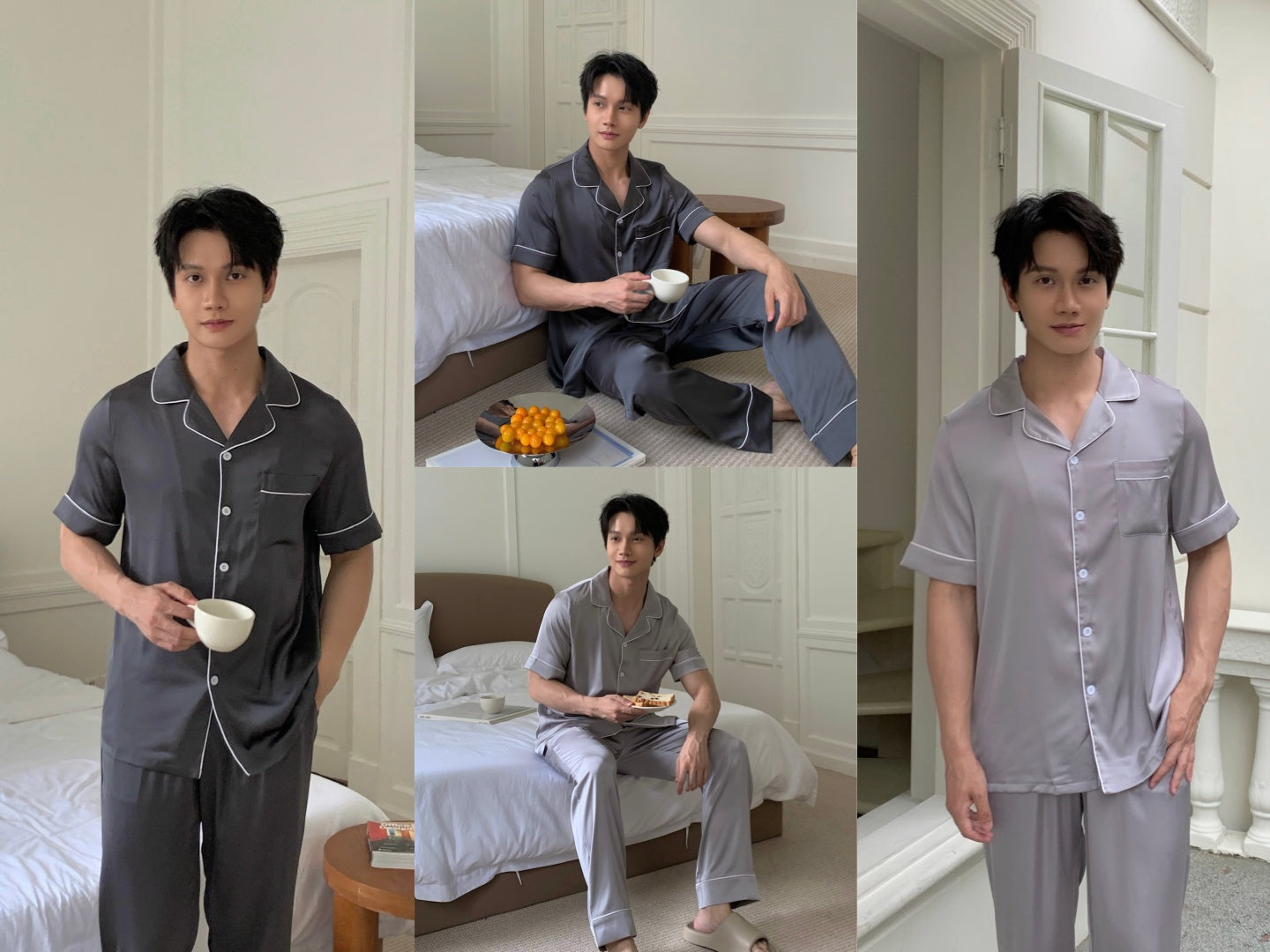 Men - Short Sleeve Long Pants