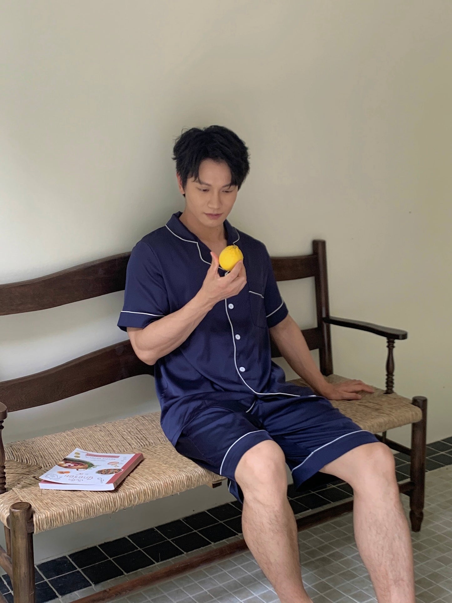 Eddie系列：短袖+短褲（海軍藍）