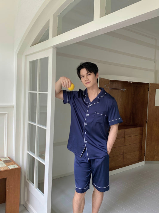 Eddie Collection : Short sleeve + short pants (Navy Blue)