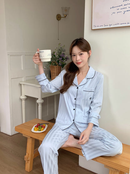 Chillday Collection : Long Sleeve with Long Pants (Baby Blue)