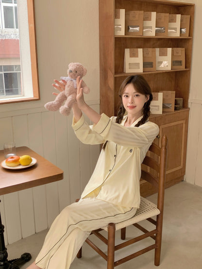 Chillday Collection : Long Sleeve with Long Pants (Baby Yellow)