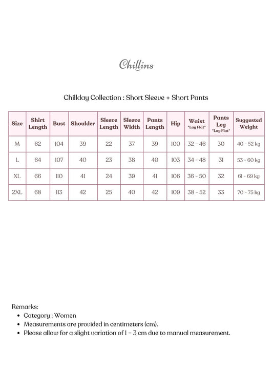 [ IMPERFECT RM89 ] Chillday Short Collection - Pink