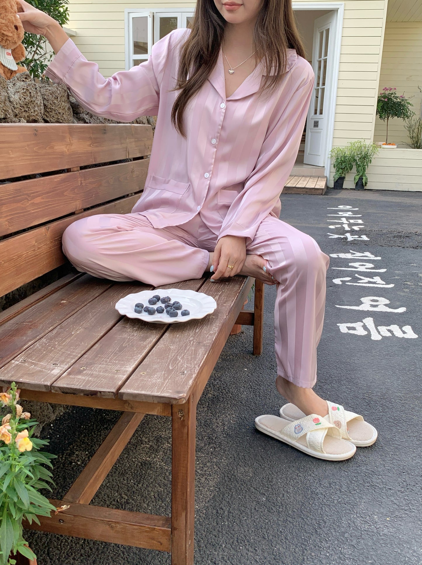 Molly Collection : Long Sleeve with Long Pants (Lupine)