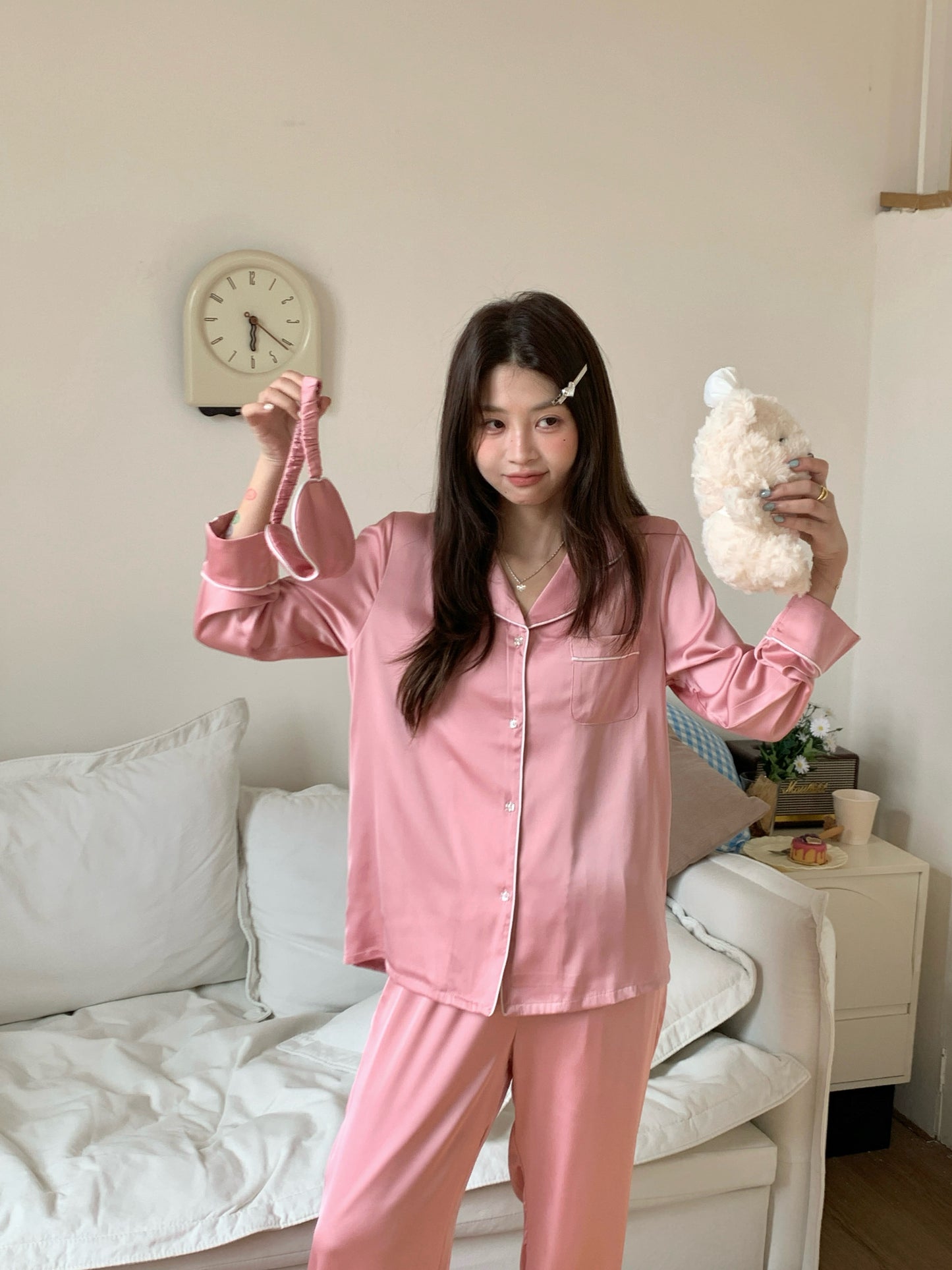 Blaire 系列：長袖+長褲（淡粉紅）