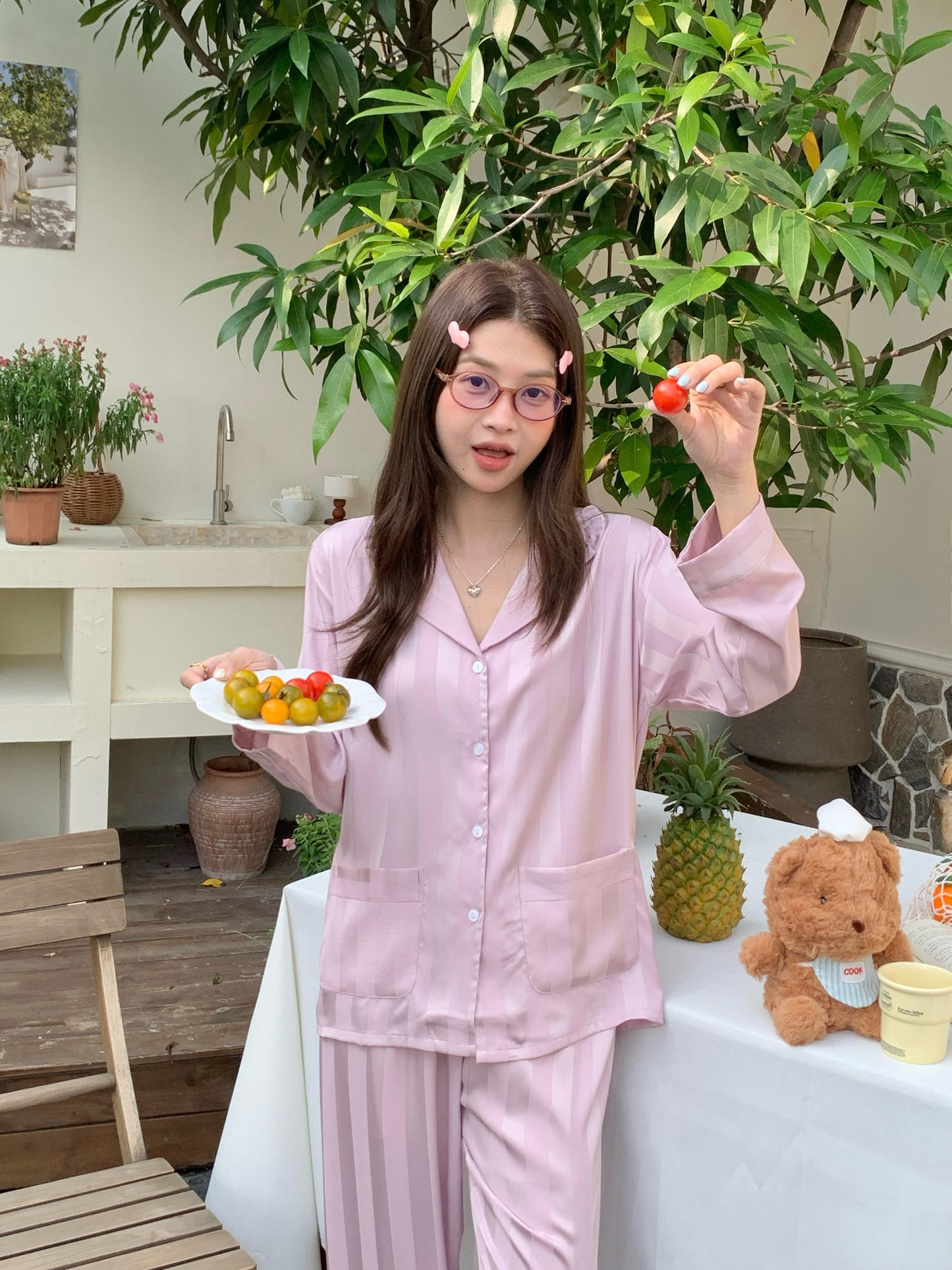 Molly Collection : Long Sleeve with Long Pants (Lupine)