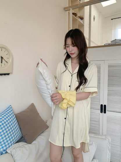 Chillday Collection : Sleep Dress Short Sleeve (Baby Yellow)