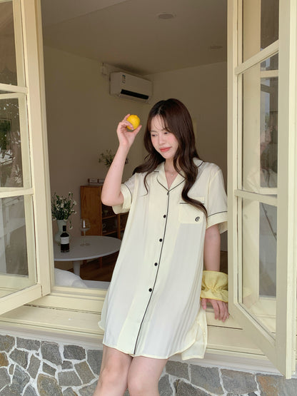 Chillday Collection : Sleep Dress Short Sleeve (Baby Yellow)