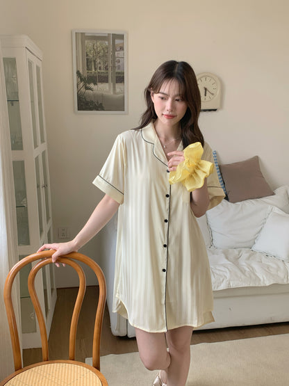 Chillday Collection : Sleep Dress Short Sleeve (Baby Yellow)