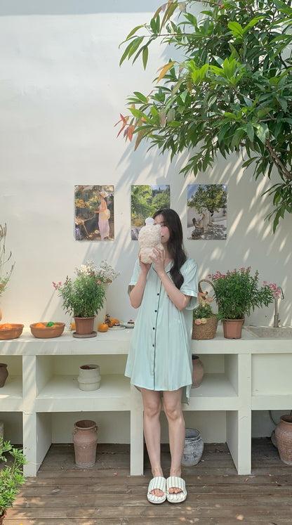 Chillday Collection : Sleep Dress Short Sleeve (Baby Green)