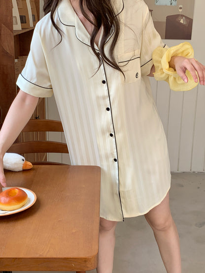 Chillday Collection : Sleep Dress Short Sleeve (Baby Yellow)