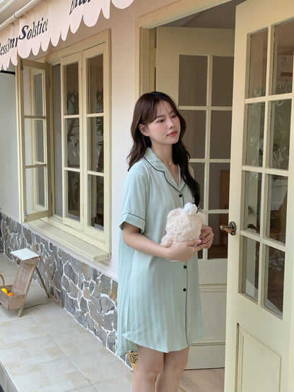 Chillday Collection : Sleep Dress Short Sleeve (Baby Green)