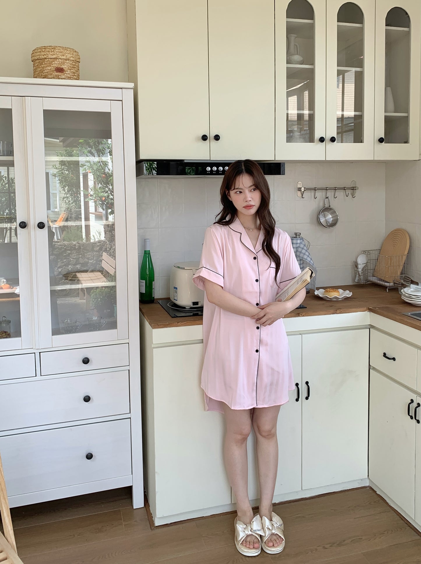 Hailey 系列：短袖睡裙（奶油色）