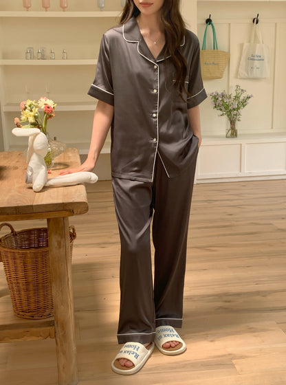 Jovin Collection : Short Sleeve with Long Pants (Charcoal Grey)