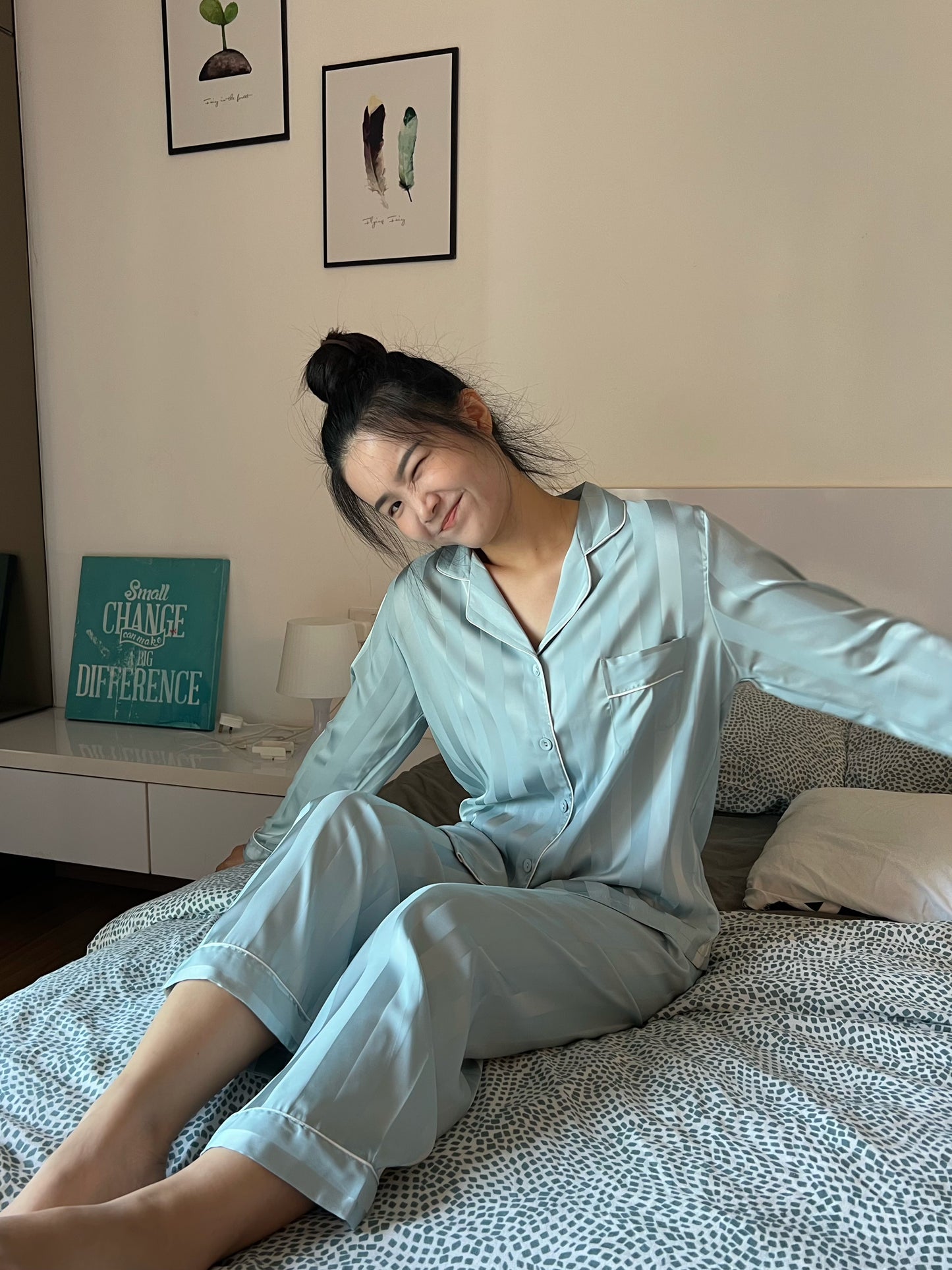 Cozy Collection : Long sleeve + long pants (Mint)