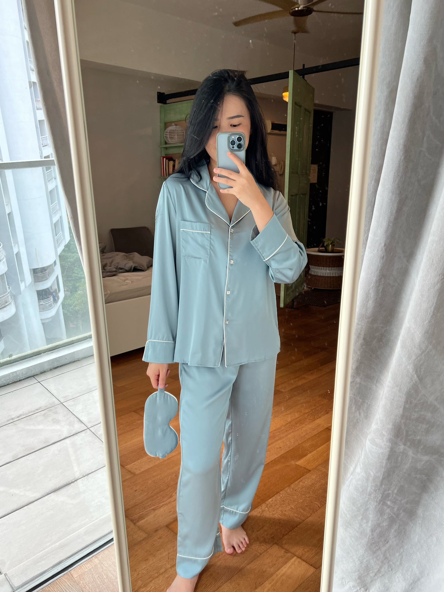 Blaire Collection : Long sleeve + long pants (Ocean Blue)