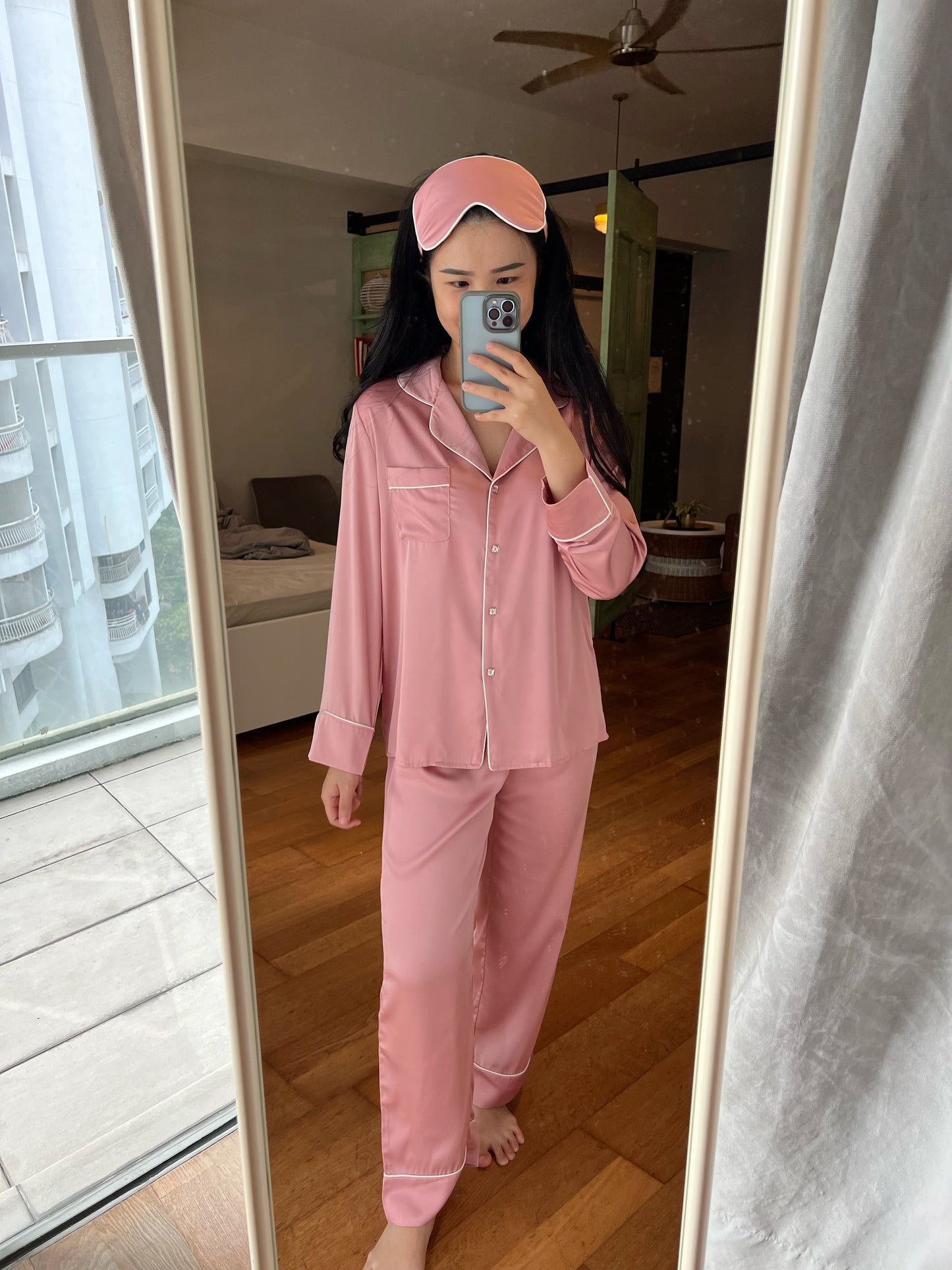 Blaire Collection : Long sleeve + long pants (Baby Pink)