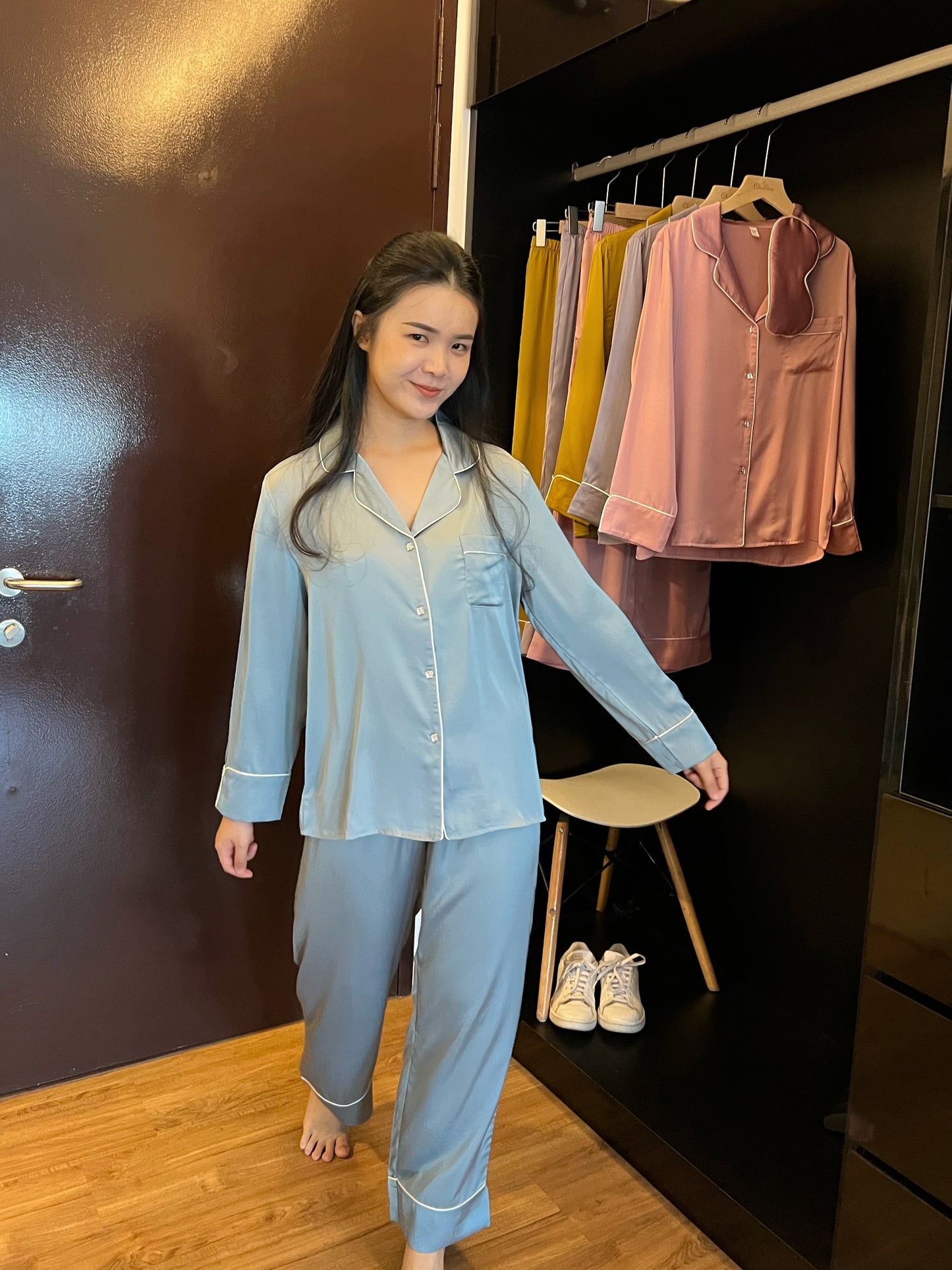 Blaire Collection : Long sleeve + long pants (Ocean Blue)