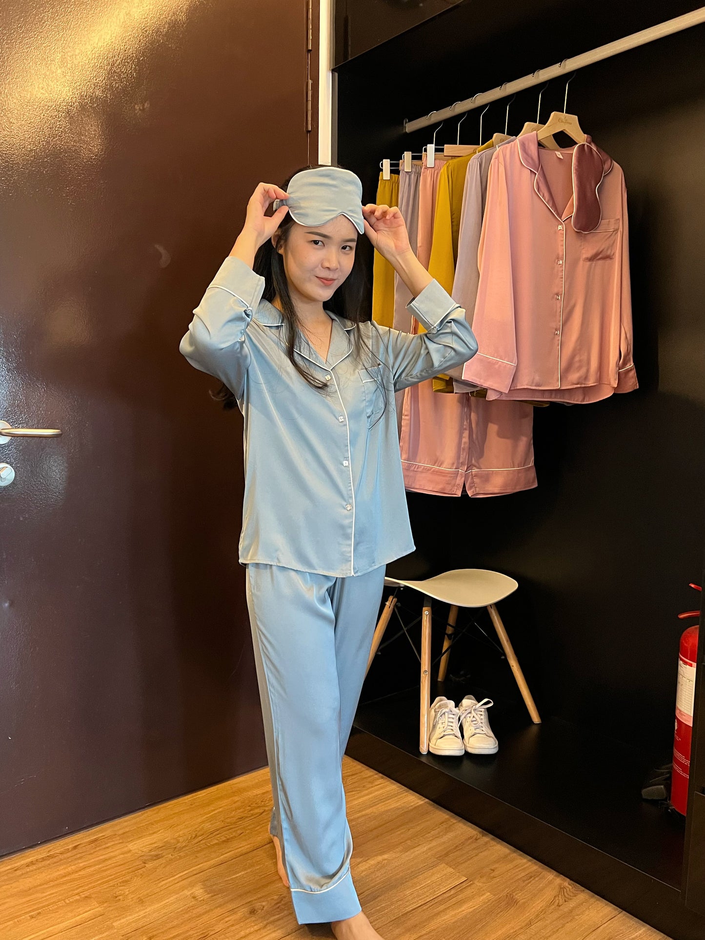 Blaire Collection : Long sleeve + long pants (Ocean Blue)