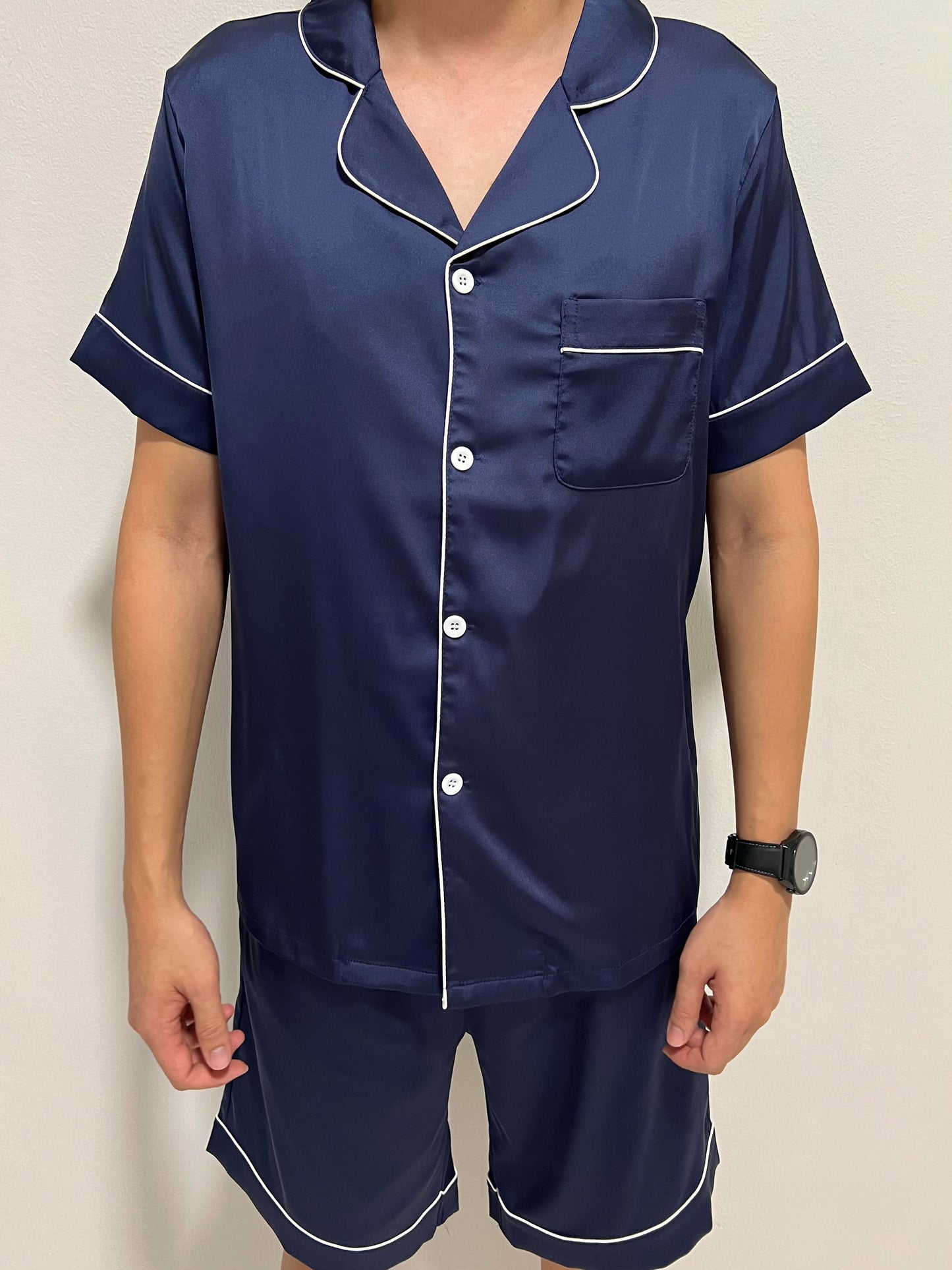 Eddie Collection : Short sleeve + short pants (Navy Blue)
