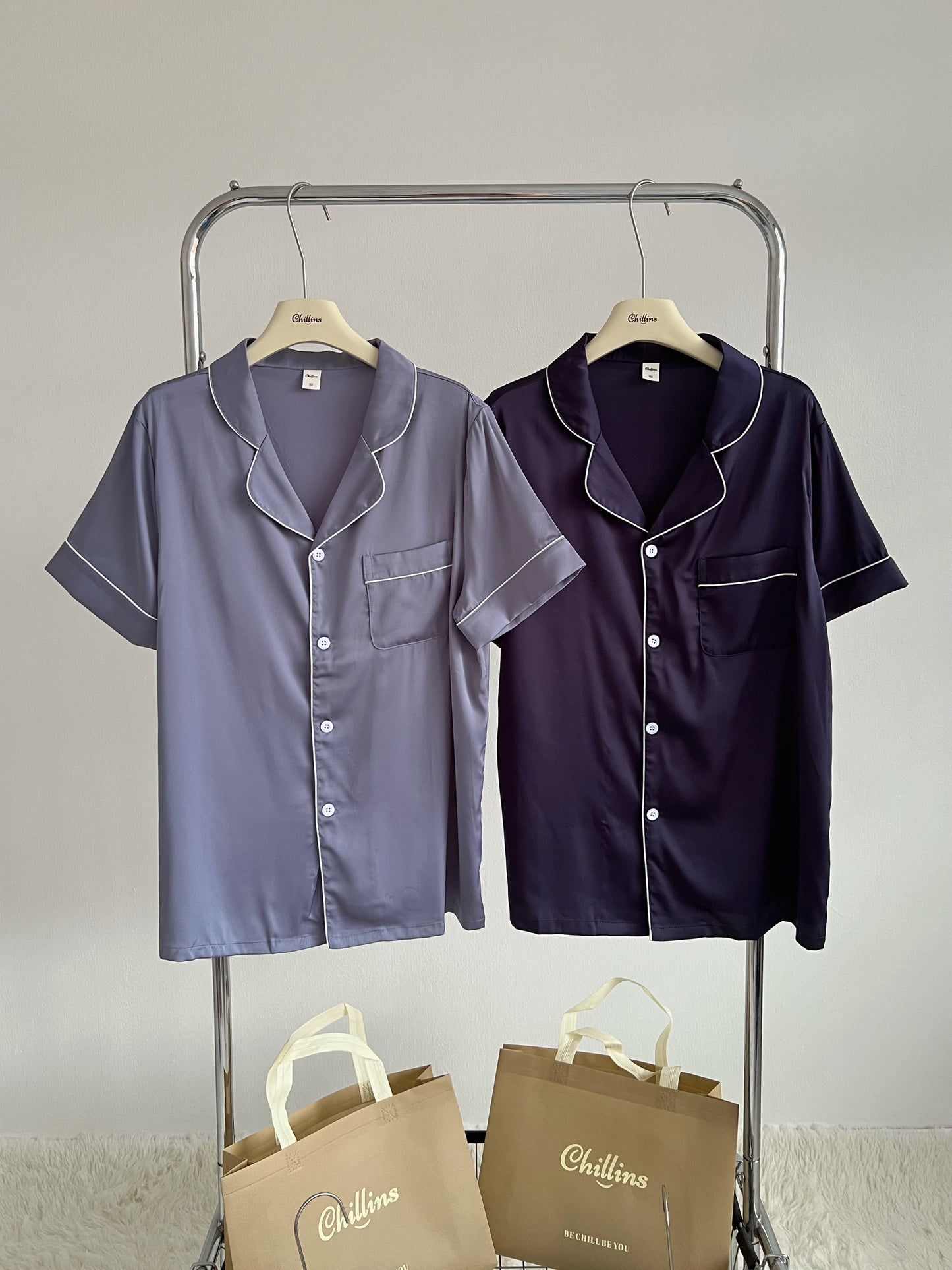Eddie Collection : Short sleeve + short pants (Navy Blue)