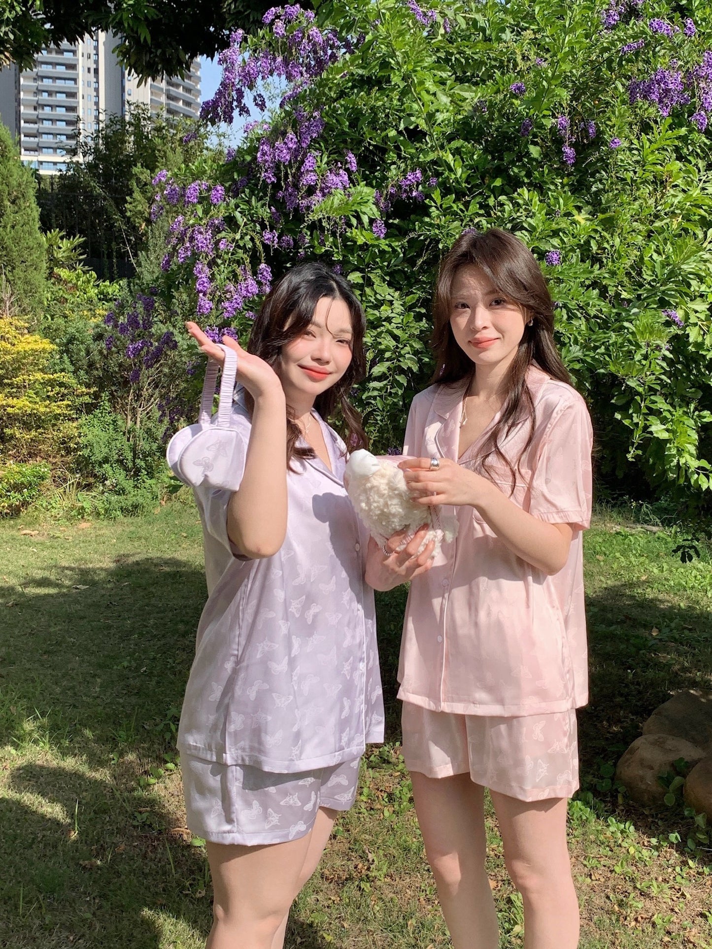 Glowie Collection : Short sleeve + short pants (Bright Purple)