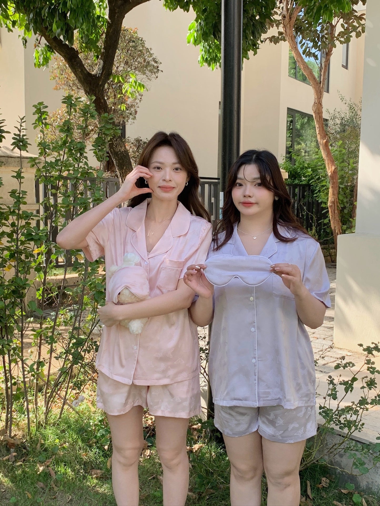 Glowie Collection : Short sleeve + short pants (Bright Pink)