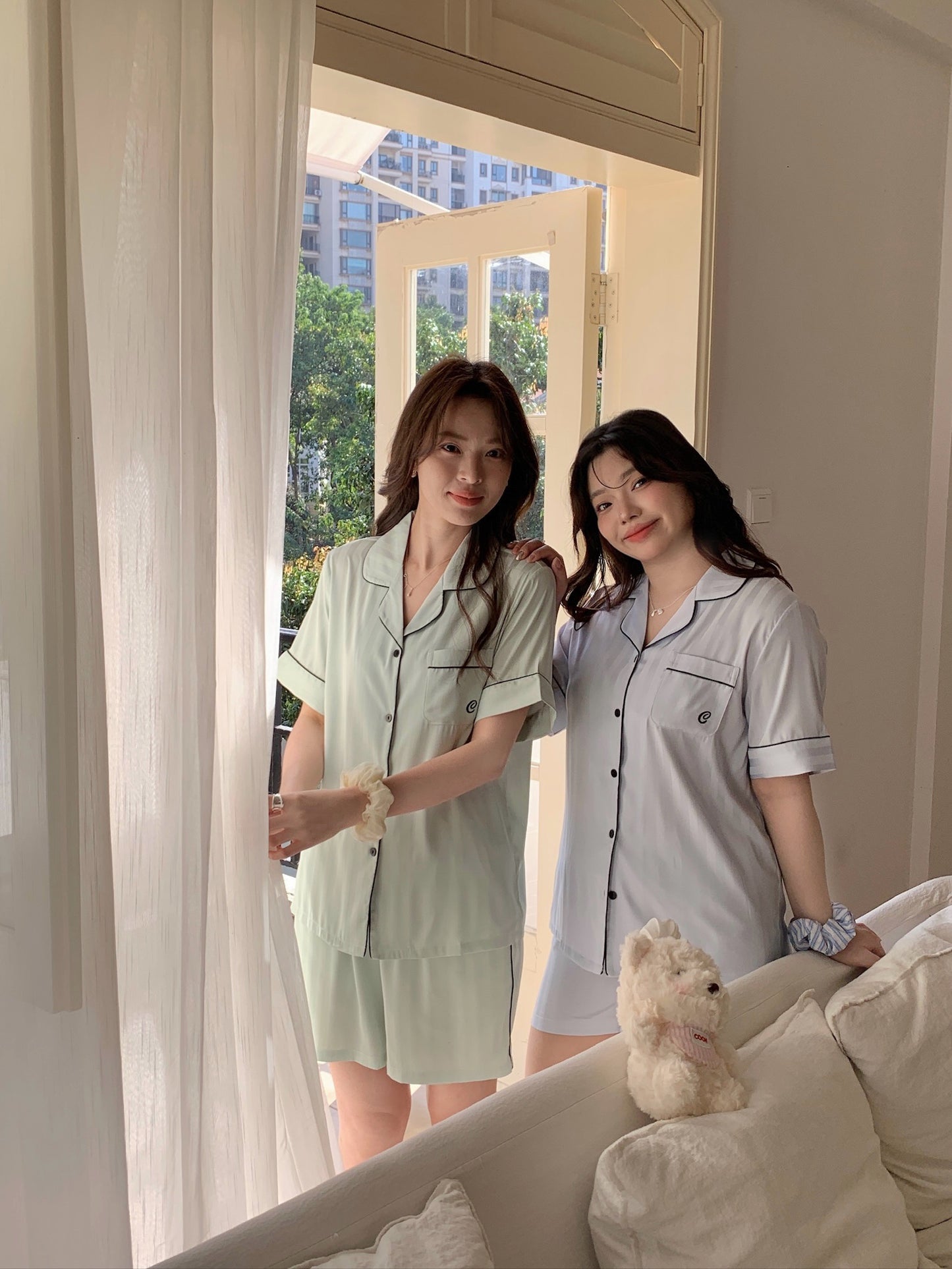 Chillday Collection : Short sleeve + short pants (Baby Green)