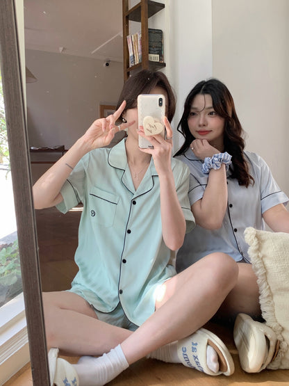 Chillday Collection : Short Sleeve with Short Pants (Baby Green)