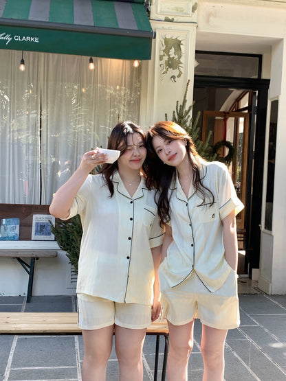 Chillday Collection : Short Sleeve with Short Pants (Baby Yellow)