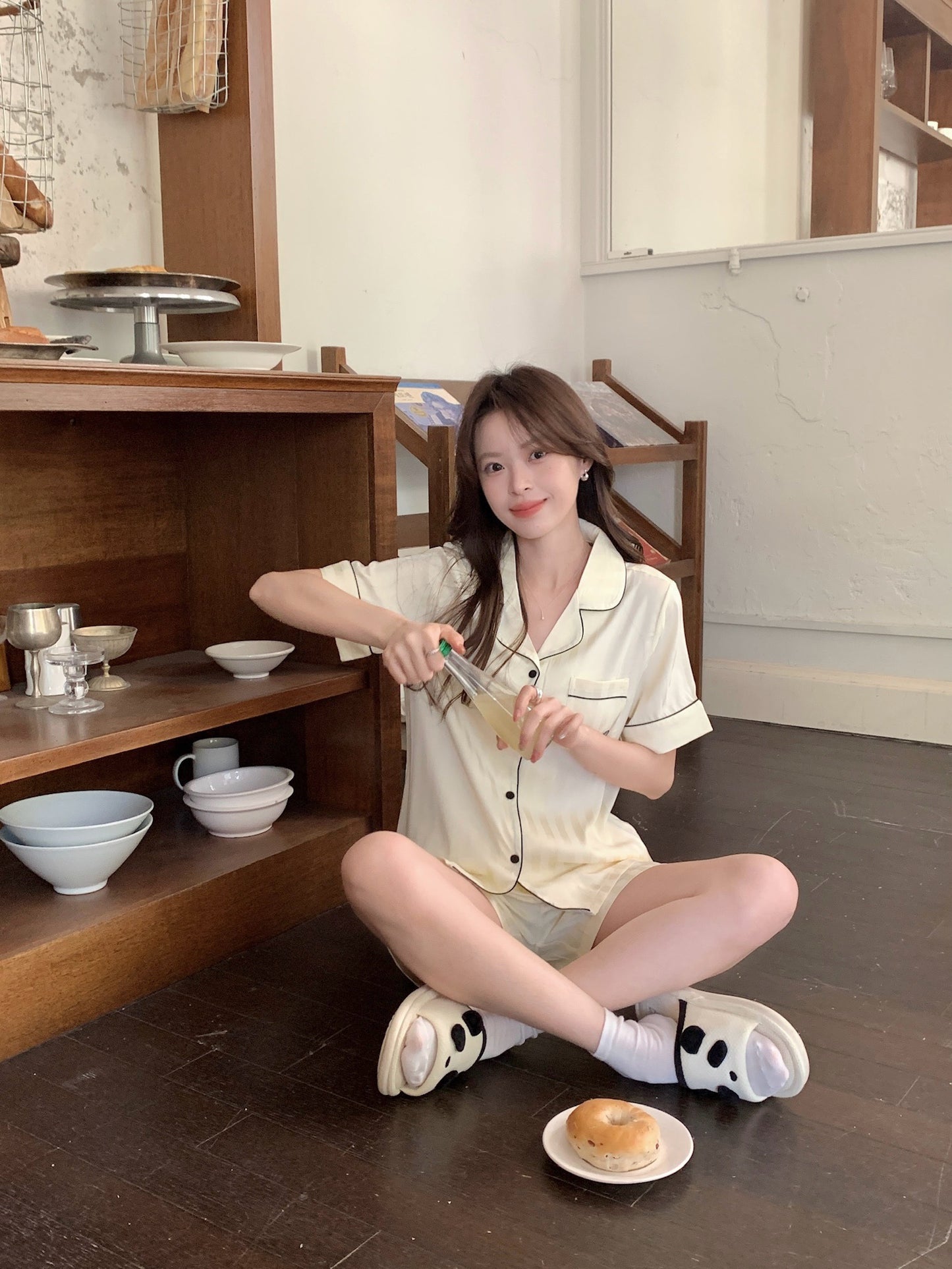 Chillday Collection : Short sleeve + short pants (Baby Yellow)