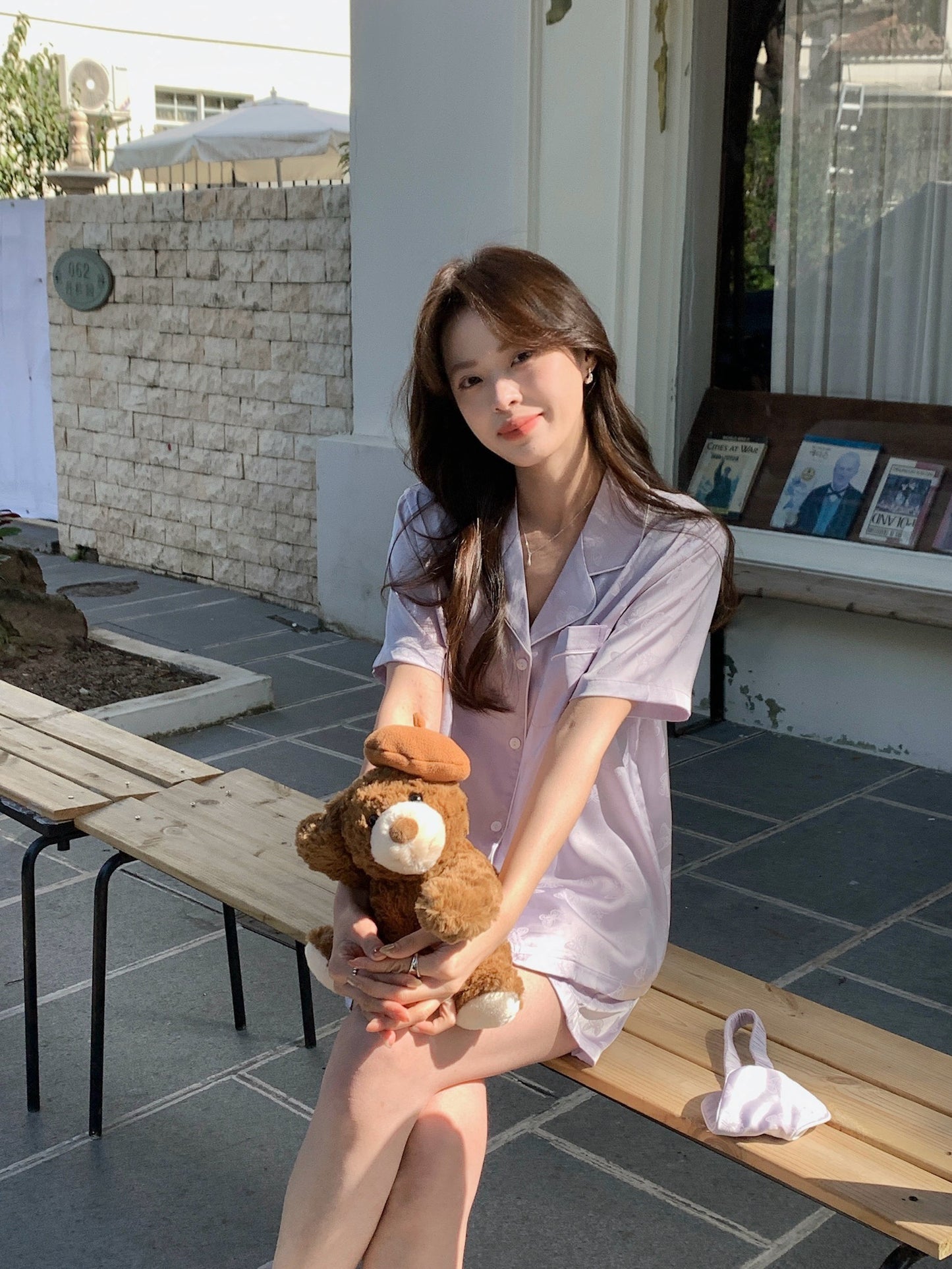 Glowie Collection : Short sleeve + short pants (Bright Purple)