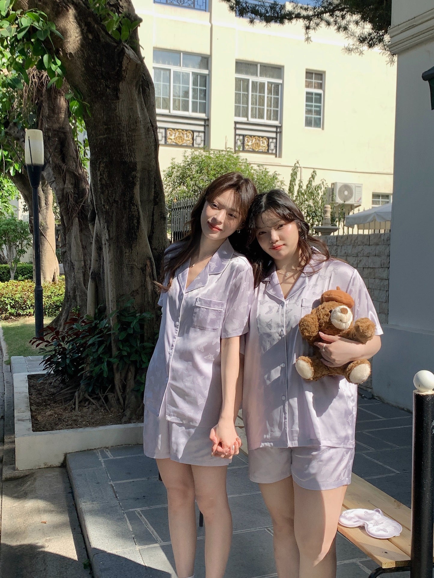 Glowie Collection : Short sleeve + short pants (Bright Purple)