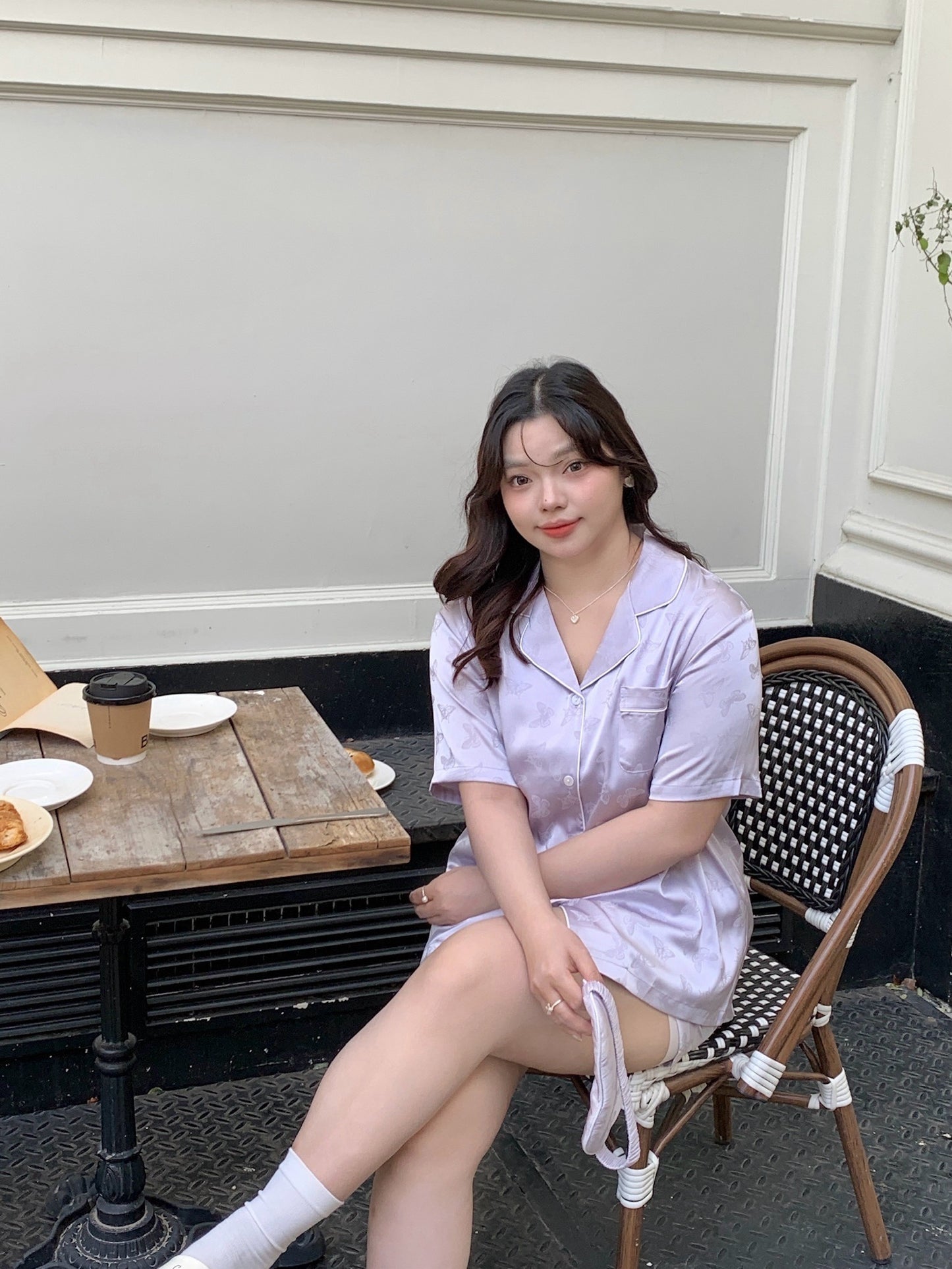 Glowie Collection : Short sleeve + short pants (Bright Purple)