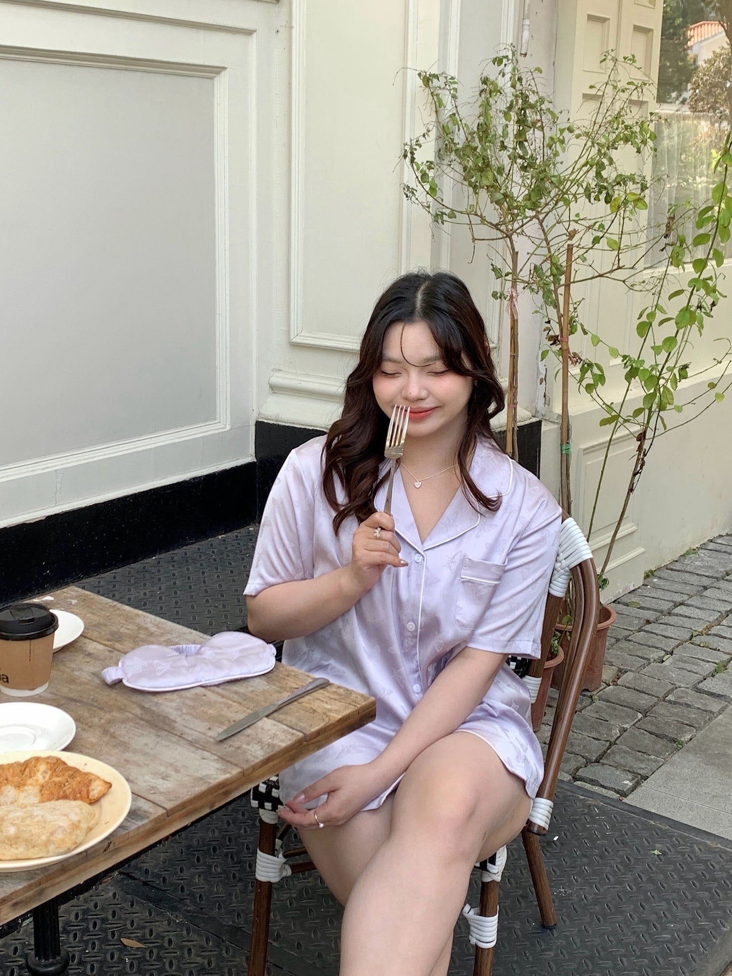 Glowie Collection : Short sleeve + short pants (Bright Purple)