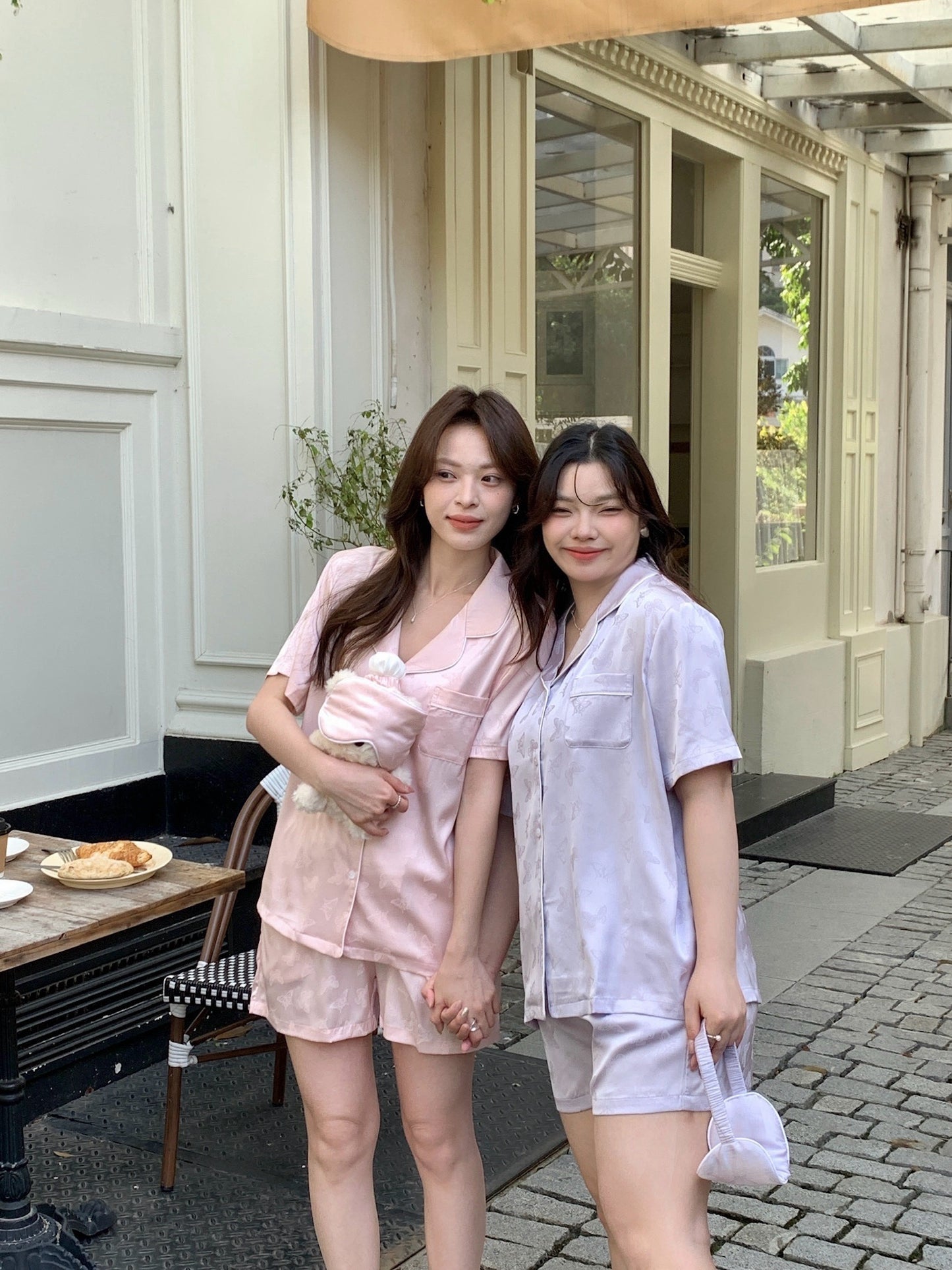 Glowie Collection : Short sleeve + short pants (Bright Purple)