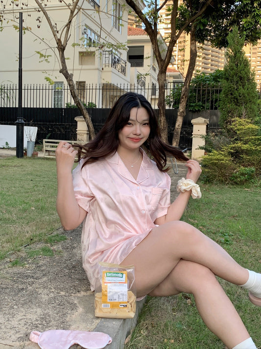 Abby系列 : 短袖+短褲 (藏青色)