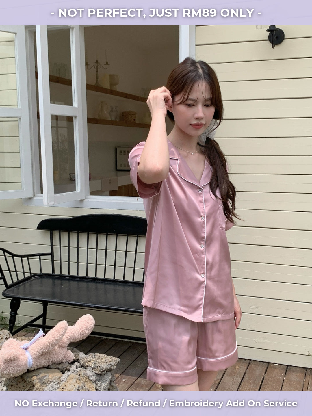 [ IMPERFECT RM89 ] Abby Collection - Dust Pink